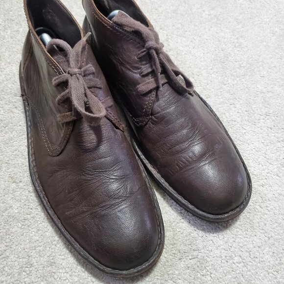 JOHN VARVATOS Star USA Hipster Chukka Boots Leather Lace Up Brown Men's 10.5 - Picture 5 of 15